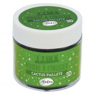 Aladine Embossing Puder 25 ml Kaktus Glitzer - #590554