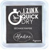 Aladine Izink Quick Dry Pigment Stempelkissen 5x5 cm Schwarz - #590309