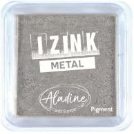 Aladine Izink Quick Dry Pigment Stempelkissen 5x5 cm Silber - #591390