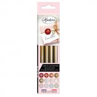 Aladine Siegelwachsstbchen-Set, 4-teilig, Antik-Gold - #593566