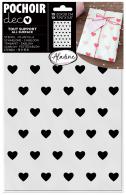 Aladine Vorlage 20x30 cm Herzen - #592780