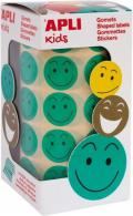 Apli Ablösbare Aufkleber Smile 20 mm Grün - #599490