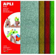 Apli Foam mit Glitzer, 4 Blätter - #599505