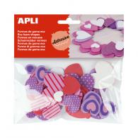 Apli Schaumstoff-Herzen, selbstklebend - #599527