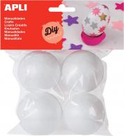 Apli Styroporbälle 45 mm 4 Stück - #599522