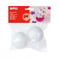 Apli Styroporbälle 60 mm 2 Stück - #599524