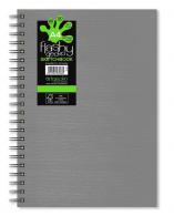 Artgecko Flashy Spiral Skizzenbuch A4 Portrait 150gr 40 Blatt Wei Grauer Einband - #596869