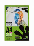 Artgecko Pro Skizzenblock A4 150gr 40 Blatt Wei - #597518