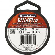 Beadalon Wildfire Schmuckgewinde 0,2 mm schwarz 18,3 m - #596665