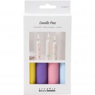 CC Candlesticks Set 4x30 ml Pastellfarben - #593646