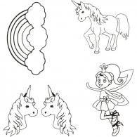 CC CC Schrumpffolie Einhorn 10,5×14,5cm Stärke 0,3mm Matt transparent - #589784