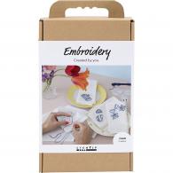 CC Craft Set Stickservietten, Cremeweiß - #603200