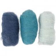CC Creotime kardiertes Wollset 3x10gr Blau - #592571