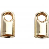 CC Endkappe 3,2 mm vergoldet 10 Stück - #591170