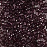 CC Facettierte Perlen 4 mm Lila 45 Stück - #591033