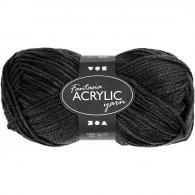 CC Fantasia Acrylgarn 50gr schwarz - #592259