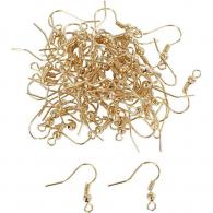 CC Französischer Ohrringhaken 18 mm Gold 100 Stück - #591191