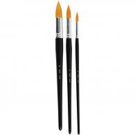 CC Gold Line Acrylpinsel, rund, Set groß, 3 Stück - #591906