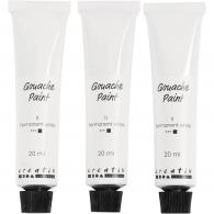 CC Gouachefarbe 3 x 20 ml Weiß - #594554
