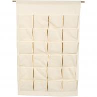 CC Hängeorganizer 60x93 cm Natur 24 Fächer - #592897