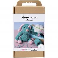 CC Hobbyset Amigurumi Welpe Pastellrosa Dunkeltürkis - #594587