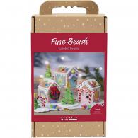 CC Hobbyset Bügelperlen Weihnachtshaus, verschiedene Farben - #594615
