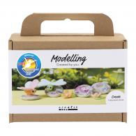 CC Hobbyset Modellierstein mit Insektengrau, Hellrosa und Helltürkis - #594417