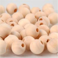 CC Holzperlen 10 mm Natur 40 Stück - #591169
