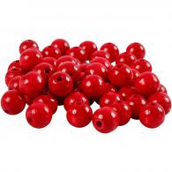 CC Holzperlen 12 mm Rot 40 Stück - #591039