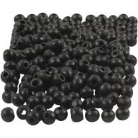 CC Holzperlen 5 mm Schwarz 150 Stück - #591171