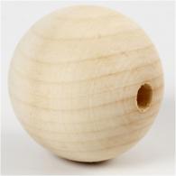CC Holzperlen 50 mm Natur 4 Stück - #591089