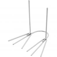 CC Hühnerfüße aus weißem Eisen 2,5x4,5 cm 20 Paar - #588440