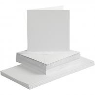 CC-Karten und Umschläge, 15 x 15 cm, Weiß, 50 Sets - #590420