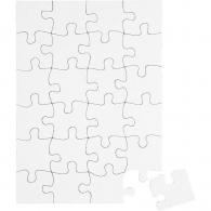CC Kartonpuzzle 15x21 cm Weiß 16 Teile - #589441