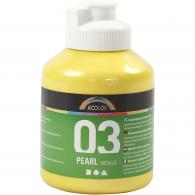 CC Kids Metallic Acrylfarbe Gelb 500 ml - #589225