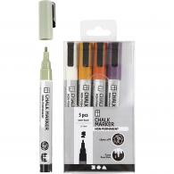 CC Kreidemarker-Set 1,2-3 mm Pastellfarben 5 Stück - #592160