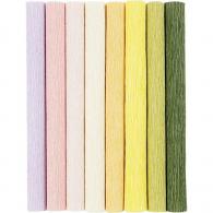 CC Krepppapier Pastelltöne 8 Stück 25x60 cm - #590435