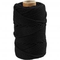 CC Makrameeschnur 4 mm 55 m Schwarz - #591695