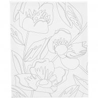 CC Malleinwand mit Druck, Mohnblume, 24x30 cm, 1 Stk - #594038