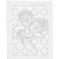 CC Malleinwand mit Druck, Rosen, 24x30 cm, 1 Stk - #594045