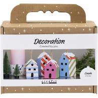 CC Mini-Hobbyset Dekoration, Häuser, bunt - #594612
