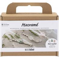 CC Mini Hobbyset Makramee-Schlüsselanhänger, Kristalle - #593633