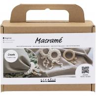 CC Mini Hobbyset Makramee-Serviettenring, gebrochenes Weiß - #593475