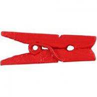 CC Mini Wäscheklammern 3x25 mm Rot 36 Stück - #590090