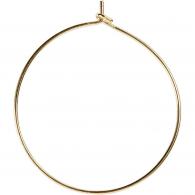 CC Ohrringe rund 30 mm Gold 6 Stück - #591014