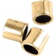 CC Quetschperlen Tube 2x2mm Gold 80 Stück - #591217