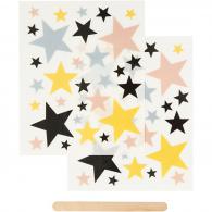 CC Rub-on Stars 12x15 cm 2 Blatt - #592471