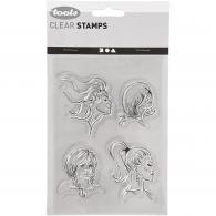 CC Silikonstempel Frisuren 15,5 cm - #591494
