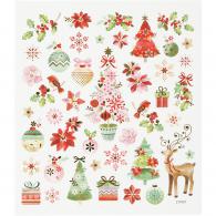 CC Stickerbogen Romantische Weihnachten 15x16,5 cm 43 Stück - #592851