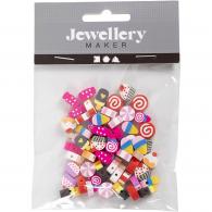 CC Tonperlen Bonbons 10 mm 60 Stück - #591175